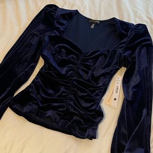 Aqua Velvet Top
